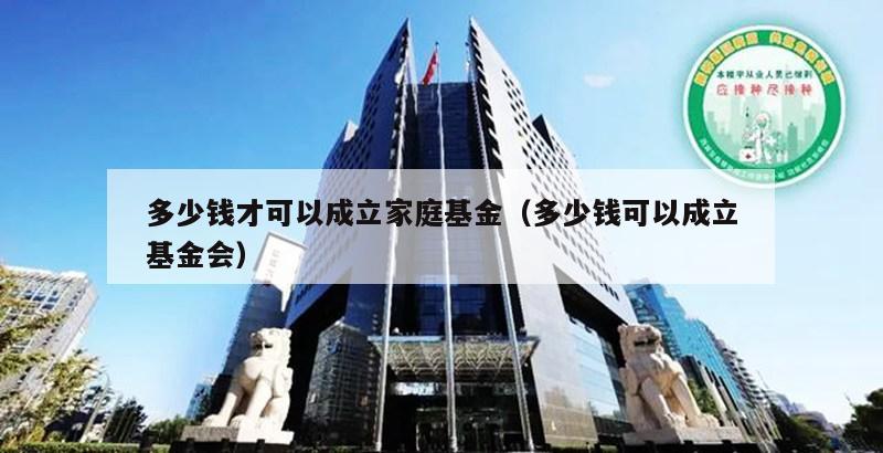 多少钱才可以成立家庭基金（多少钱可以成立基金会）