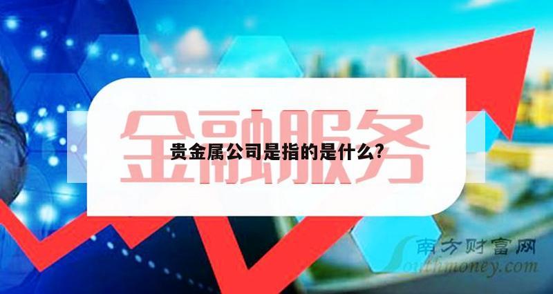 贵金属公司是指的是什么?